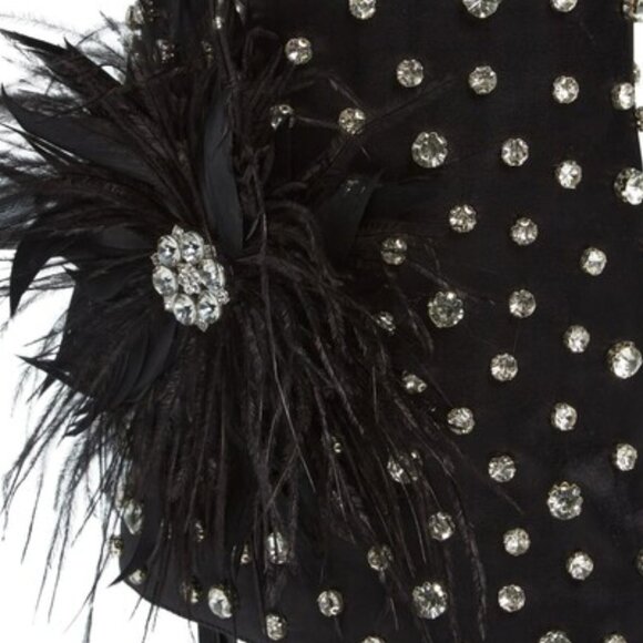 NEW AZALEA WANG Blaise Rhinestone Stiletto Booties black for women 264tn - Picture 13 of 14